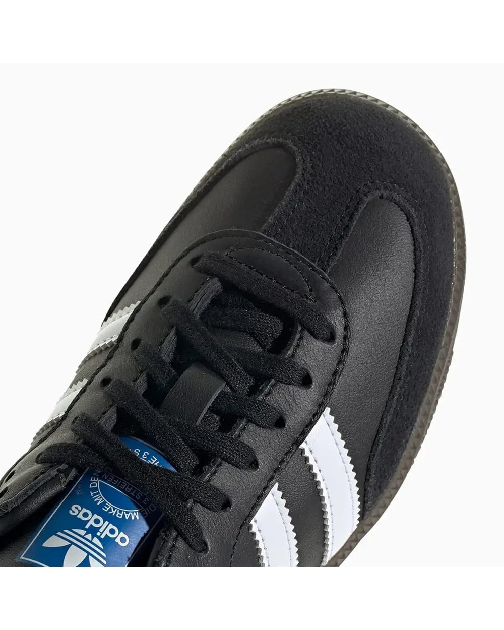 Adidas Kid's Samba OG Shoes - Core Black/Cloud White/Gum side view