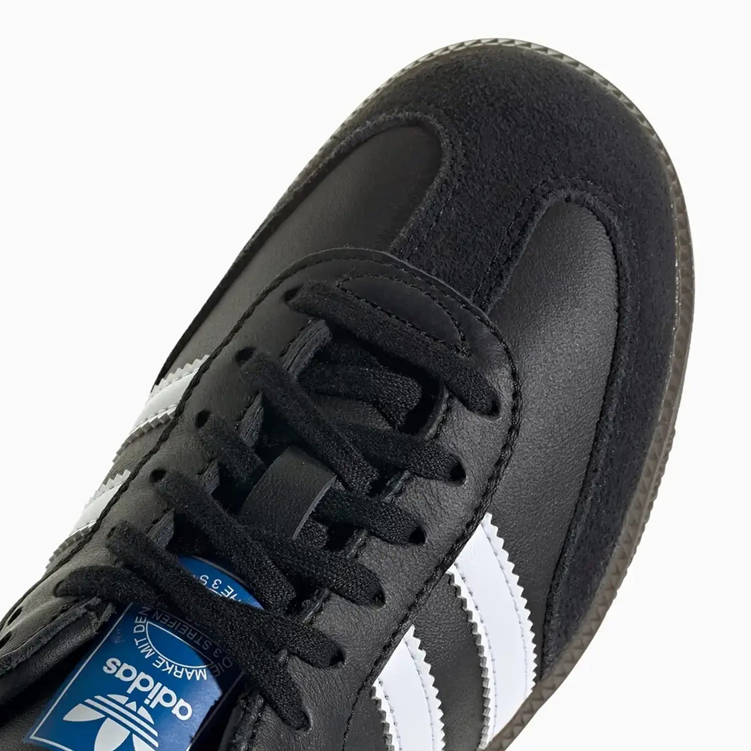 Adidas Kid's Samba OG Shoes - Core Black/Cloud White/Gum side view