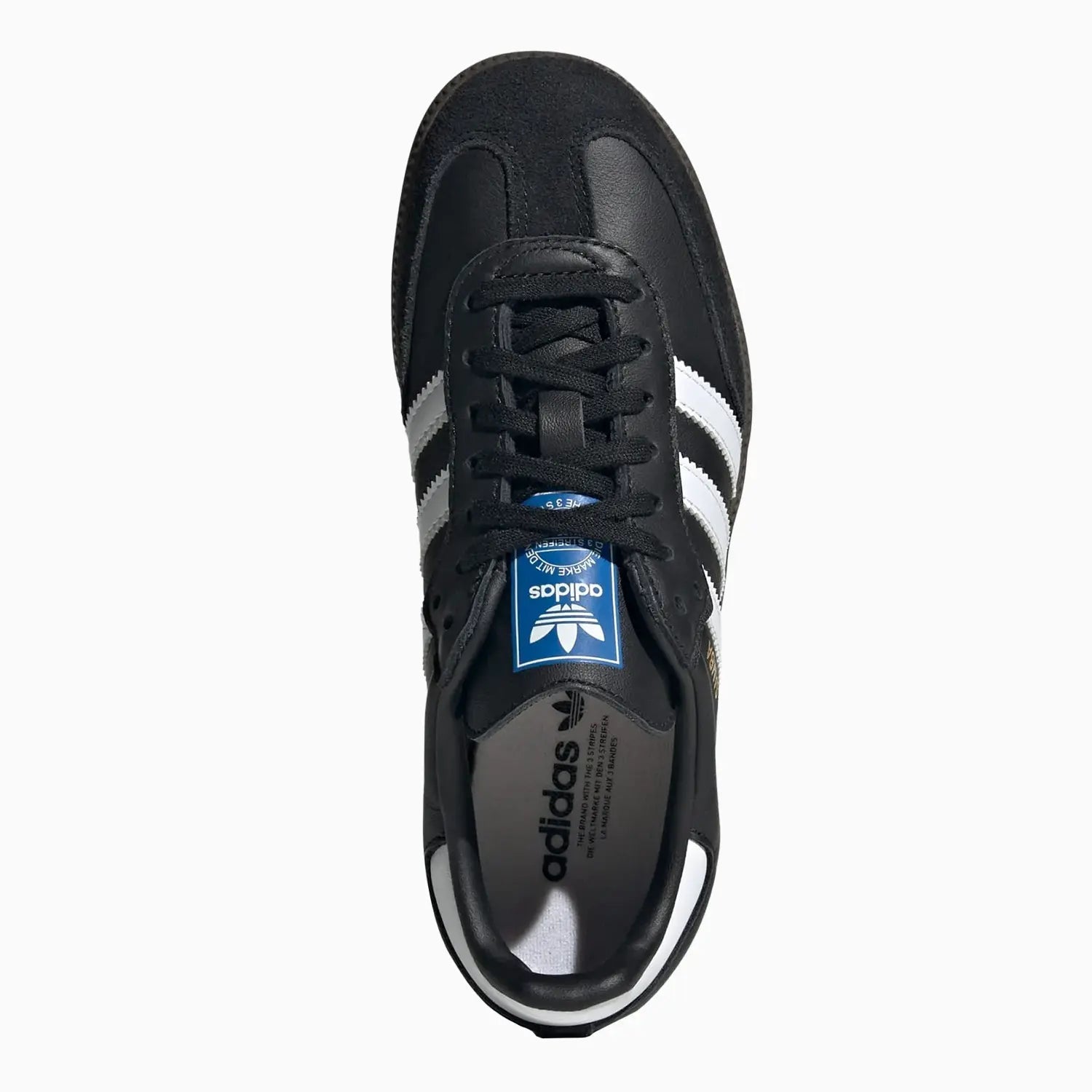 Adidas Kid's Samba OG Shoes - Core Black/Cloud White/Gum detail