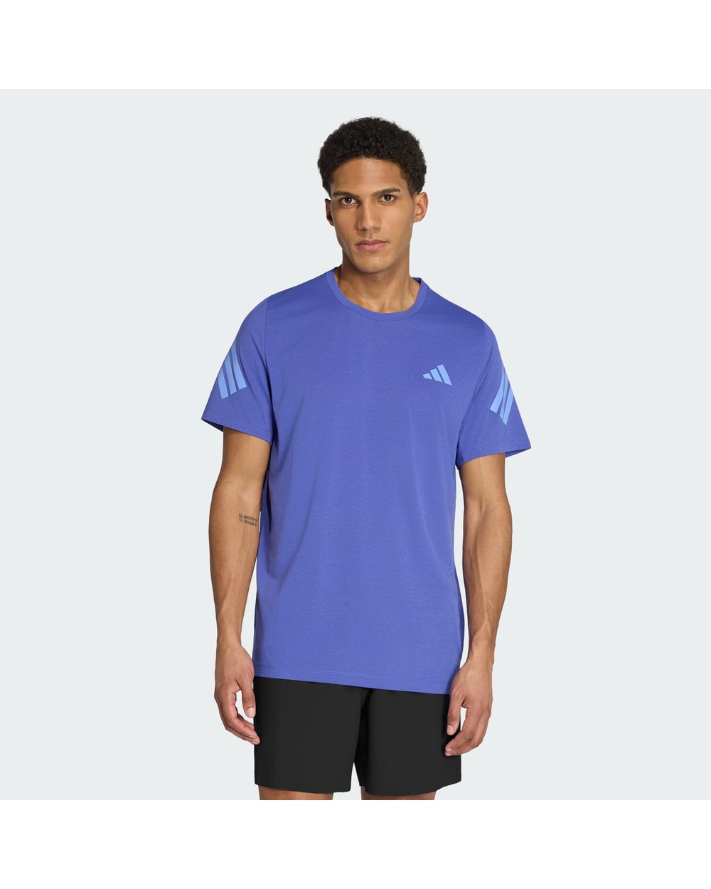 Adidas Men's Adi365 Climacool T-Shirt - Dual Indigo, on-model