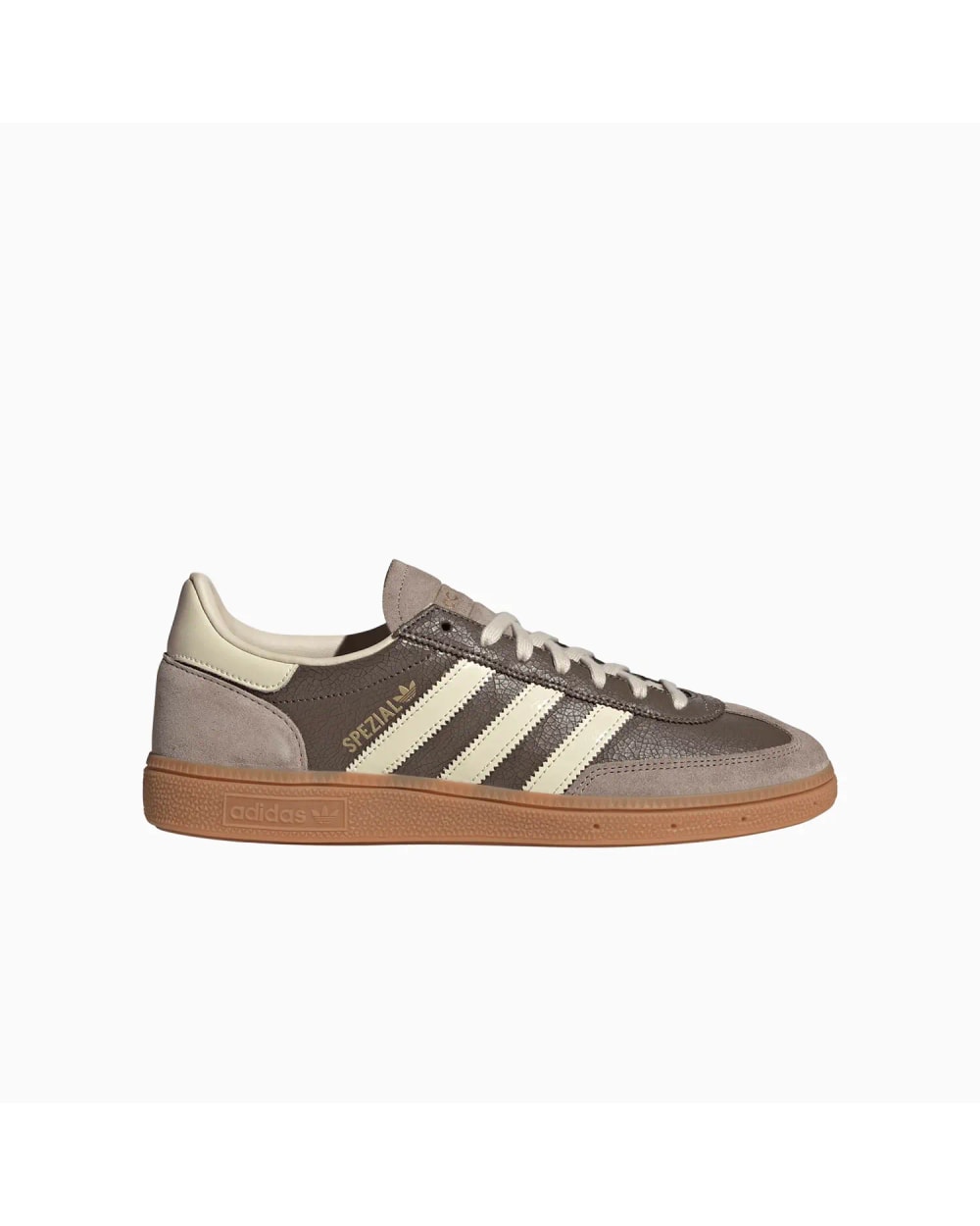 Adidas Men's Handball Spezial Shoes Earth Strata/Warm Vanilla/Gum - lateral profile