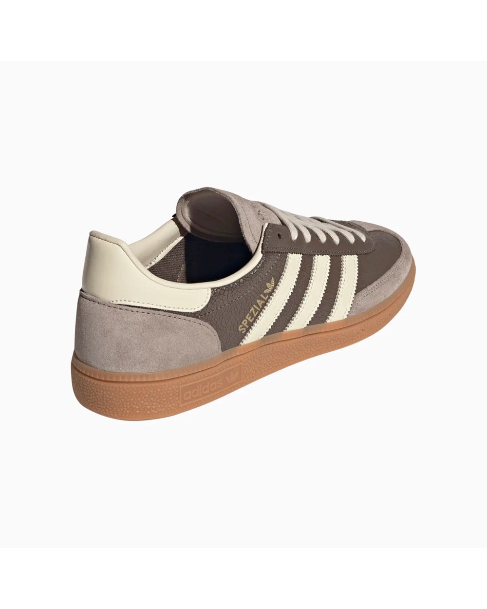 Adidas Men's Handball Spezial Shoes Earth Strata/Warm Vanilla/Gum - heel and back