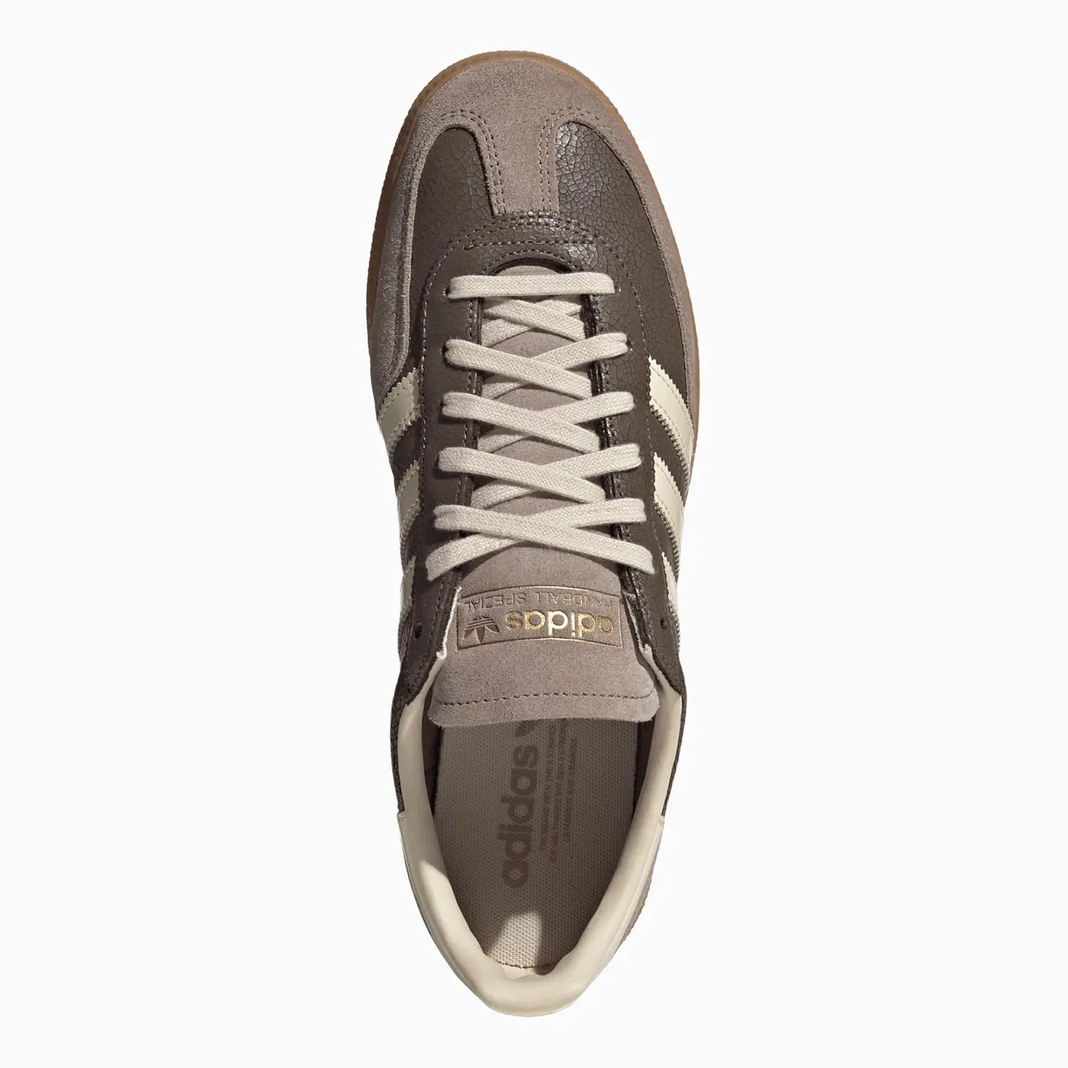 Adidas Men's Handball Spezial Shoes Earth Strata/Warm Vanilla/Gum - top down