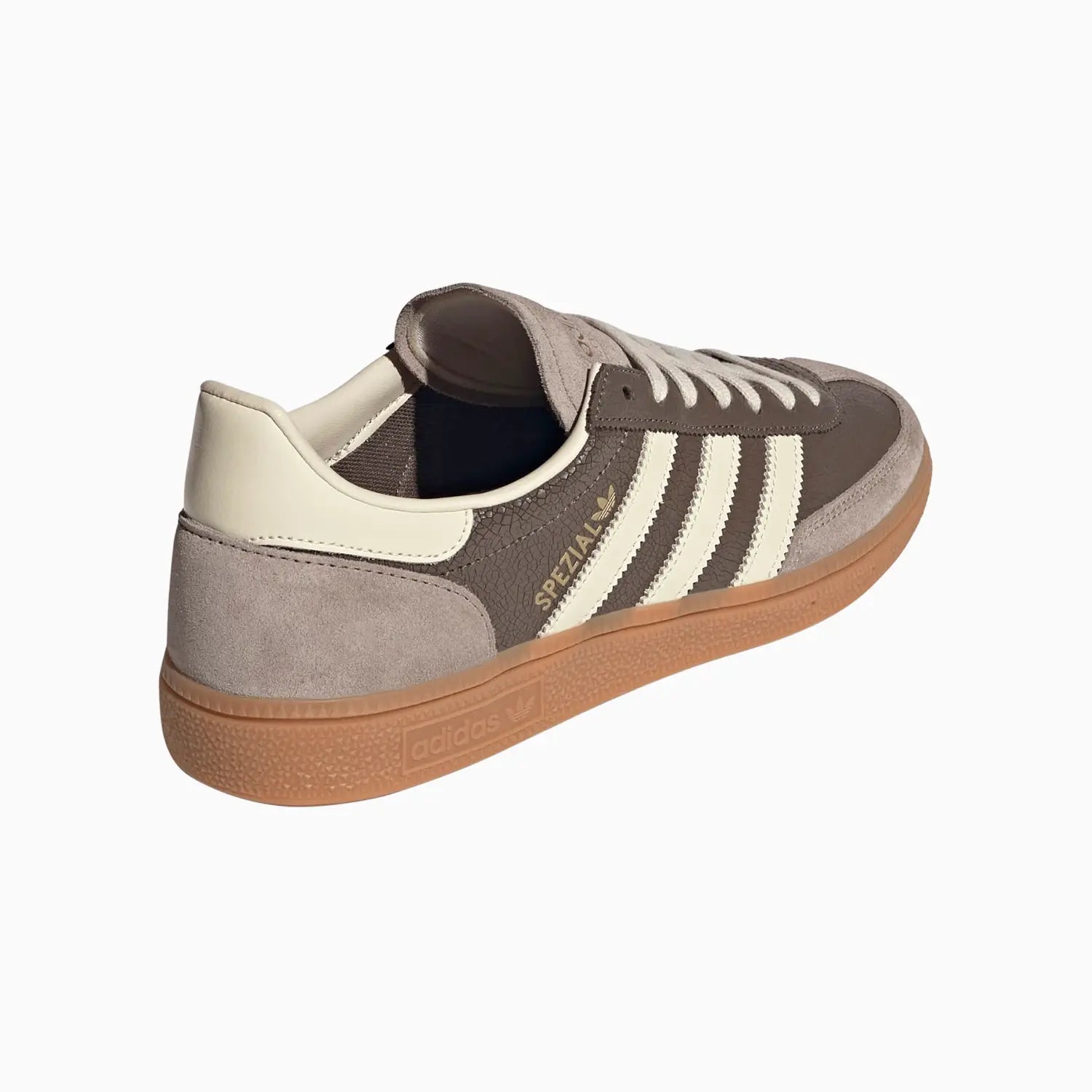 Adidas Men's Handball Spezial Shoes Earth Strata/Warm Vanilla/Gum - heel and back