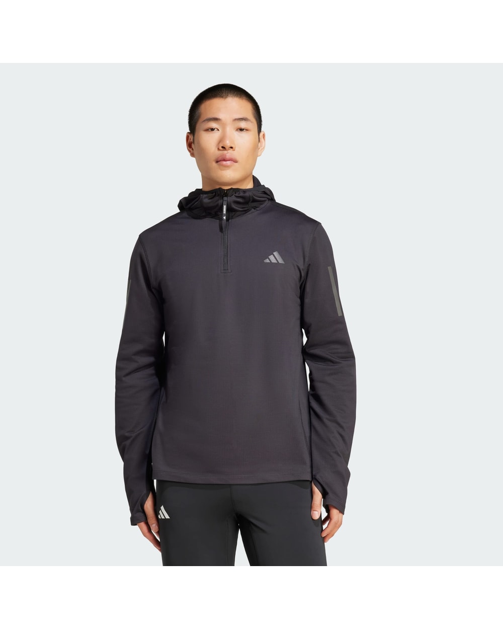 Adidas Men's Own The Run Winterized Hooded Half-Zip