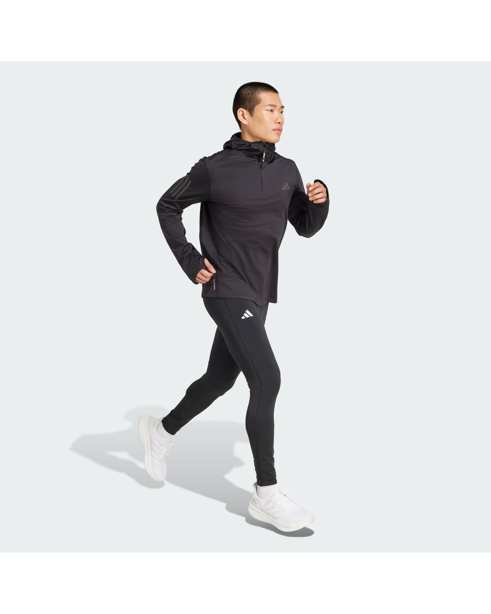 Adidas Men's Own The Run Winterized Hooded Half-Zip
