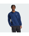 Adidas Men's Trefoil Essentials Crew Sweatshirt - Night Indigo, front