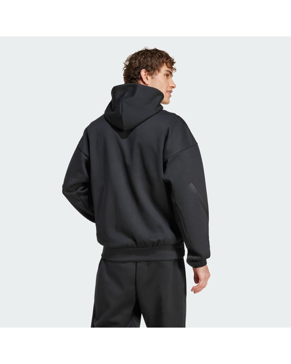 Adidas Men's Z.N.E. Full-Zip Hooded Track Jacket - Black, back