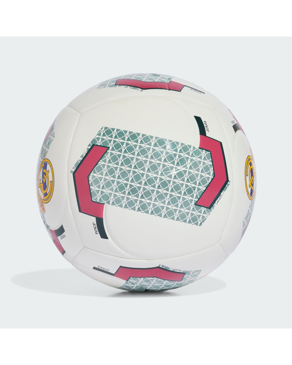 Adidas Real Madrid Home Club Soccer Ball White/Aurora Ivy - reverse
