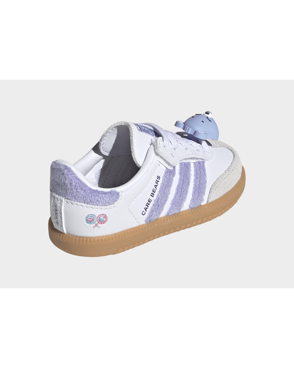 Adidas Care Bears Samba OG Comfort Closure Elastic Lace Shoes - Purple side view
