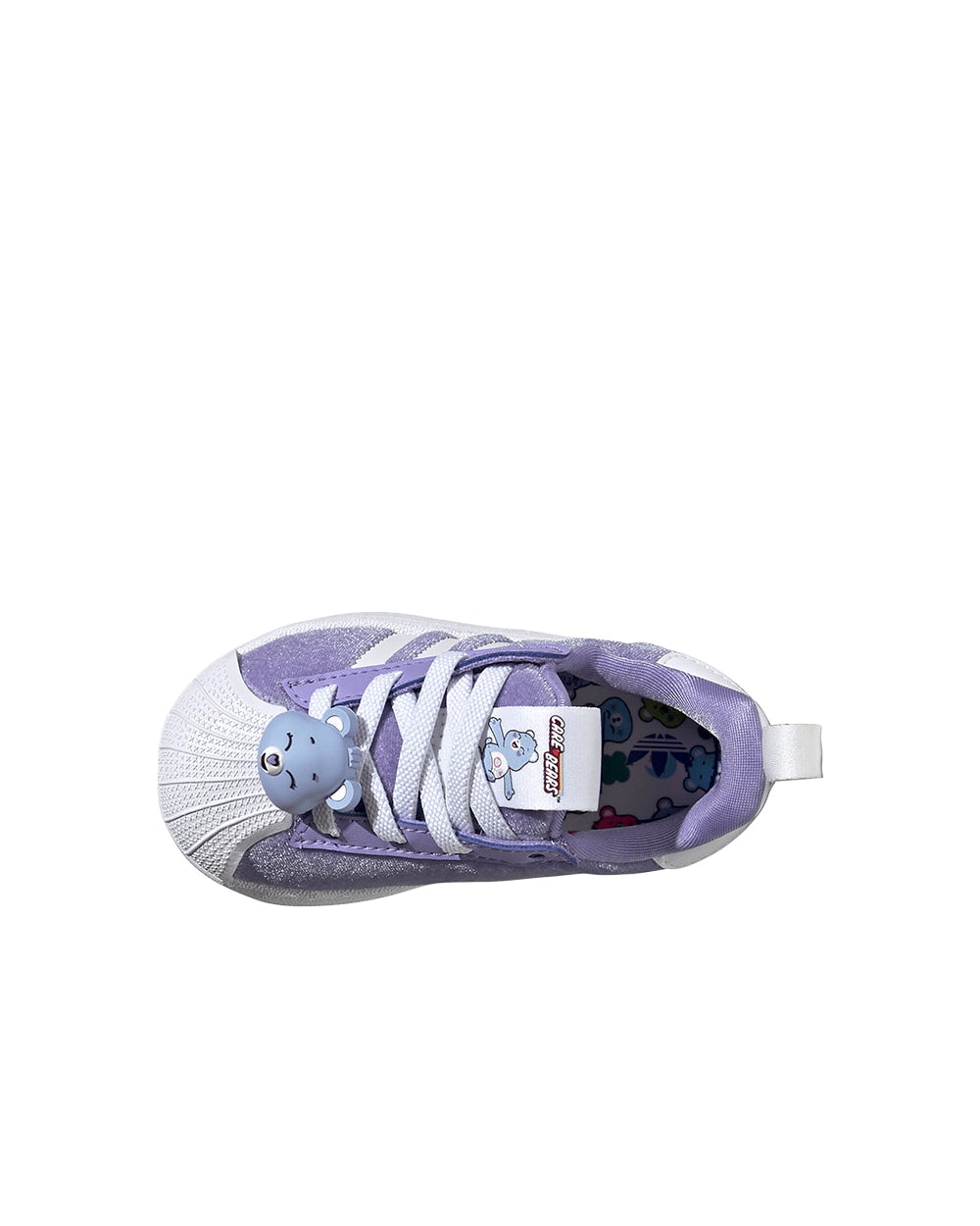 Adidas Care Bears Superstar Quickon Shoes - Purple top view