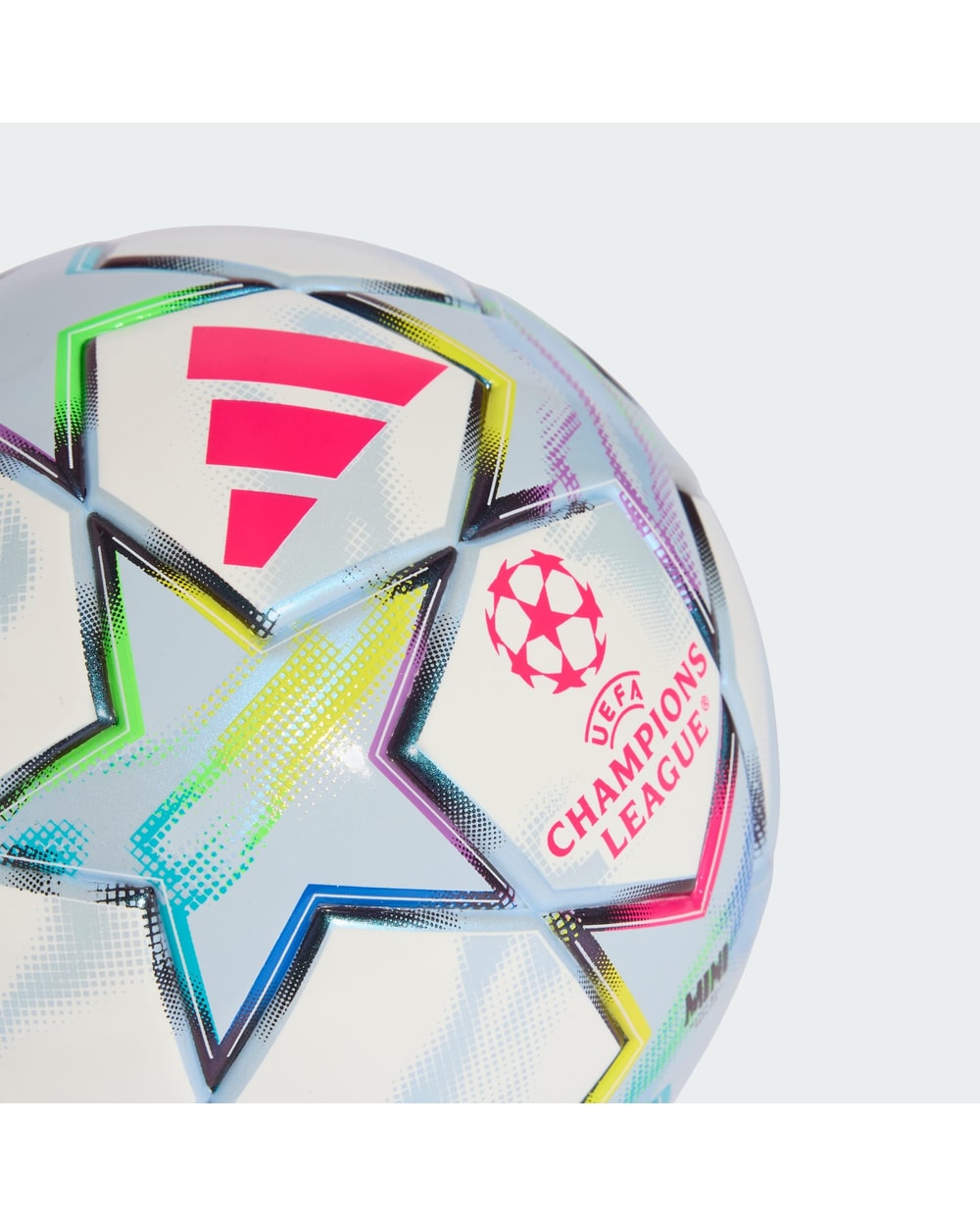 Adidas UEFA Champions League 26/27 Mini Soccer Ball White/Multicolour - Champions League badge detail