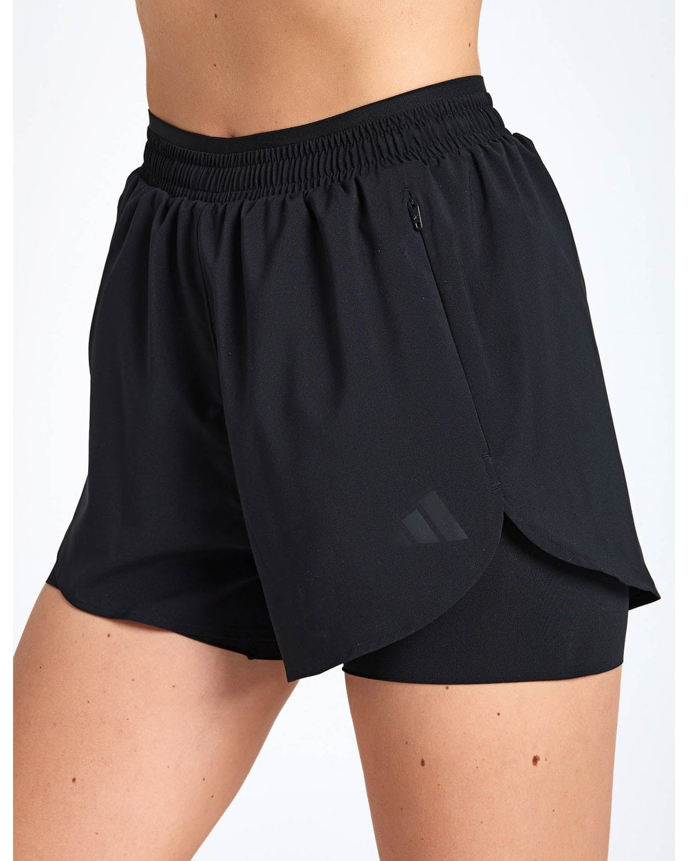 Adidas Women's D4T Workout Go To 2-in-1 Shorts