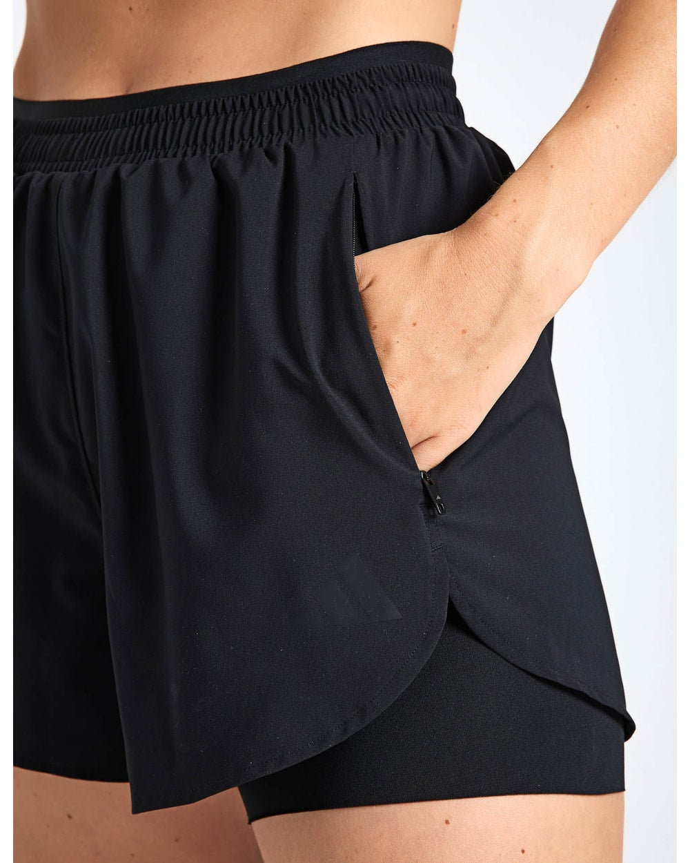 Adidas Women's D4T Workout Go To 2-in-1 Shorts