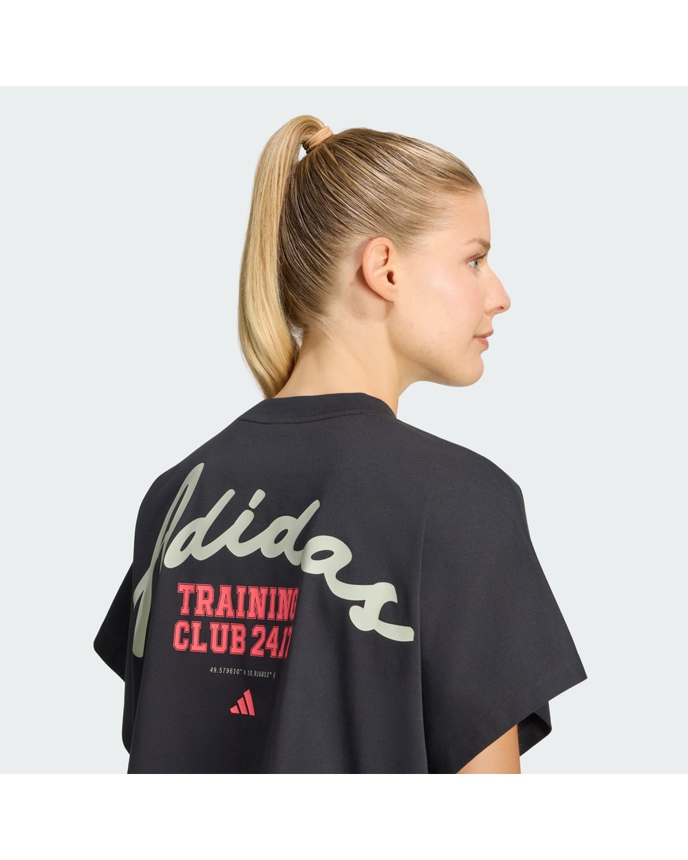 adidas PrimeLift Workout Graphics T-Shirt Black back detail