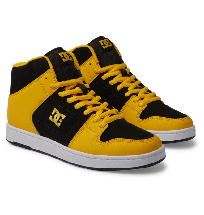 DC Men's Manteca 4 Hi Shoes in Black/Yellow/Yellow