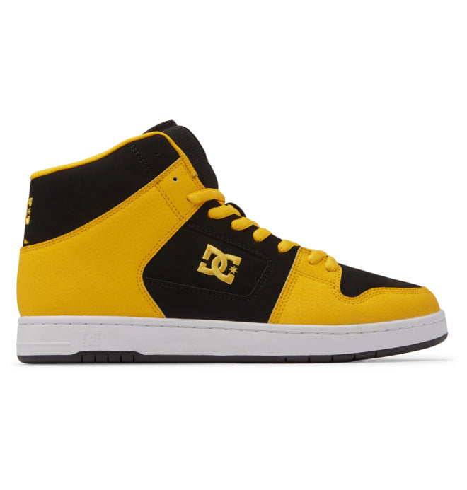 DC Men's Manteca 4 Hi Shoes in Black/Yellow/Yellow