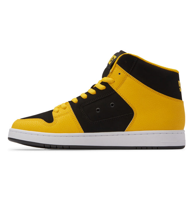 DC Men's Manteca 4 Hi Shoes in Black/Yellow/Yellow