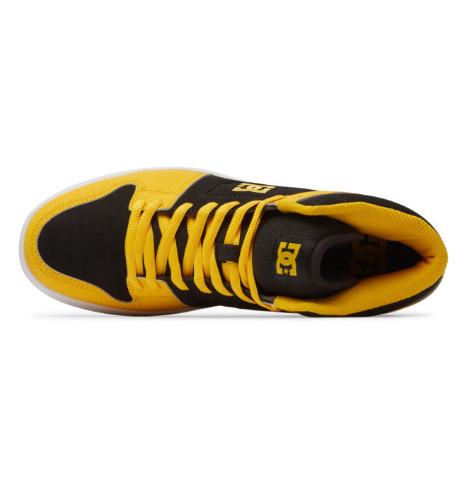 DC Men's Manteca 4 Hi Shoes in Black/Yellow/Yellow