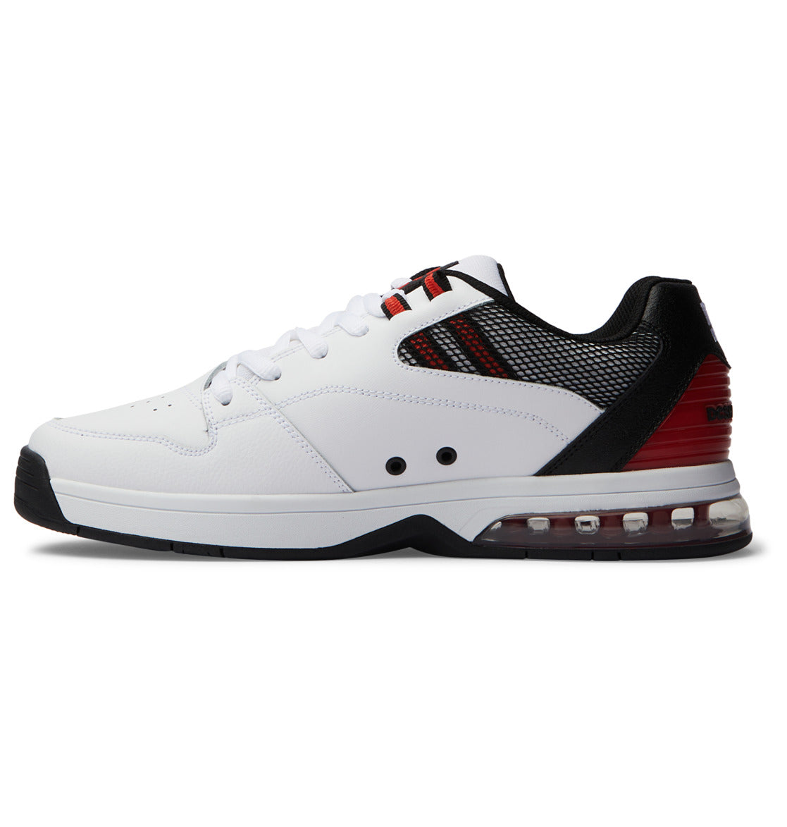 DC Men's Versatile Shoes - White/Black/Red