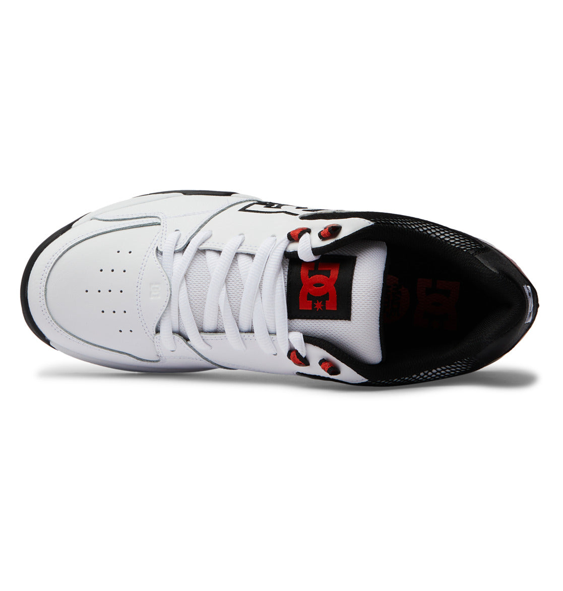 DC Men's Versatile Shoes - White/Black/Red