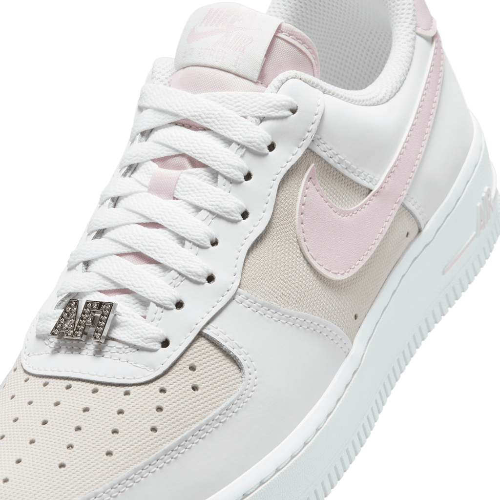 Nike Women's Air Force 1 '07 SE White/Bleached Lilac - toe detail