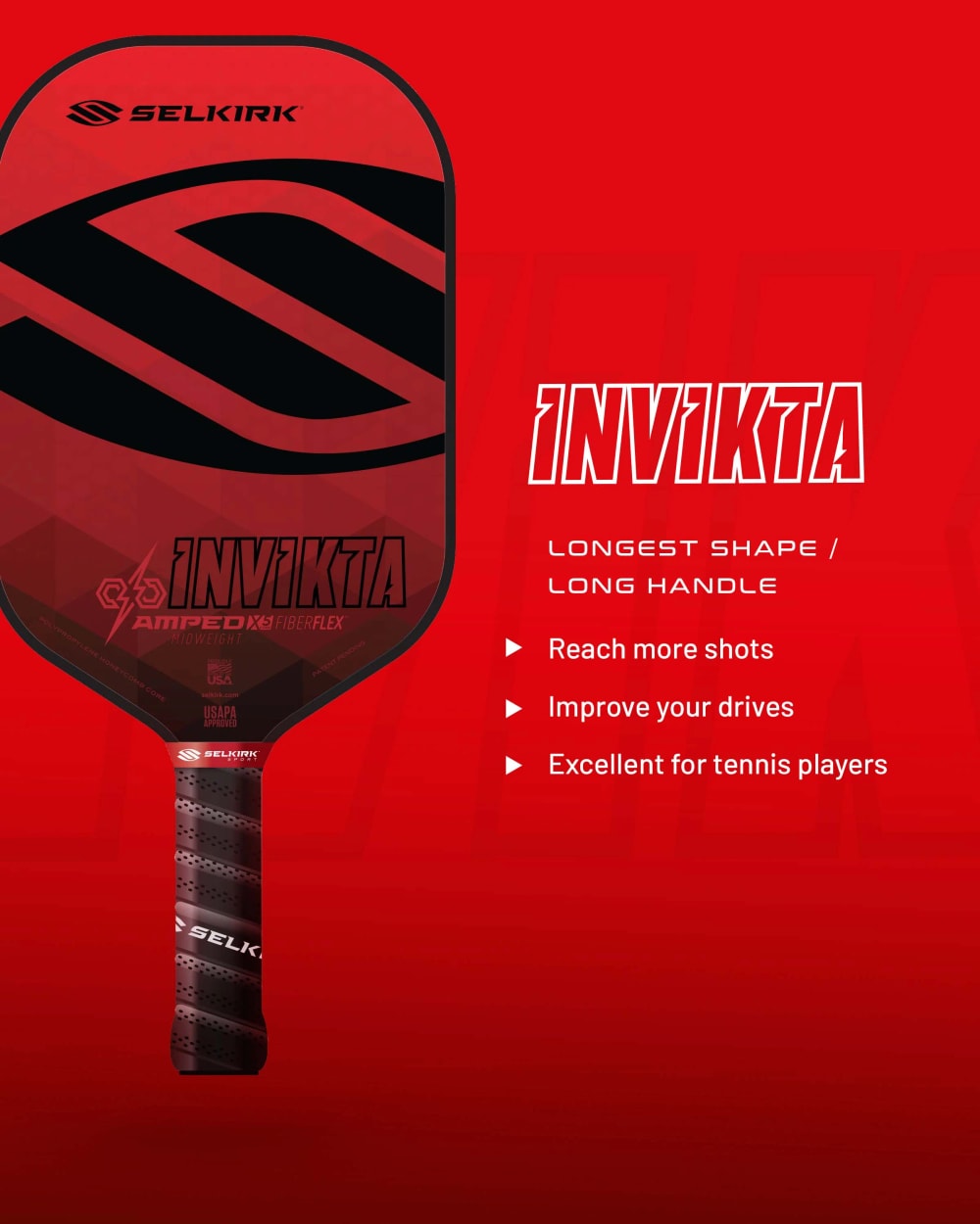 AMPED Invikta Pickleball Paddle