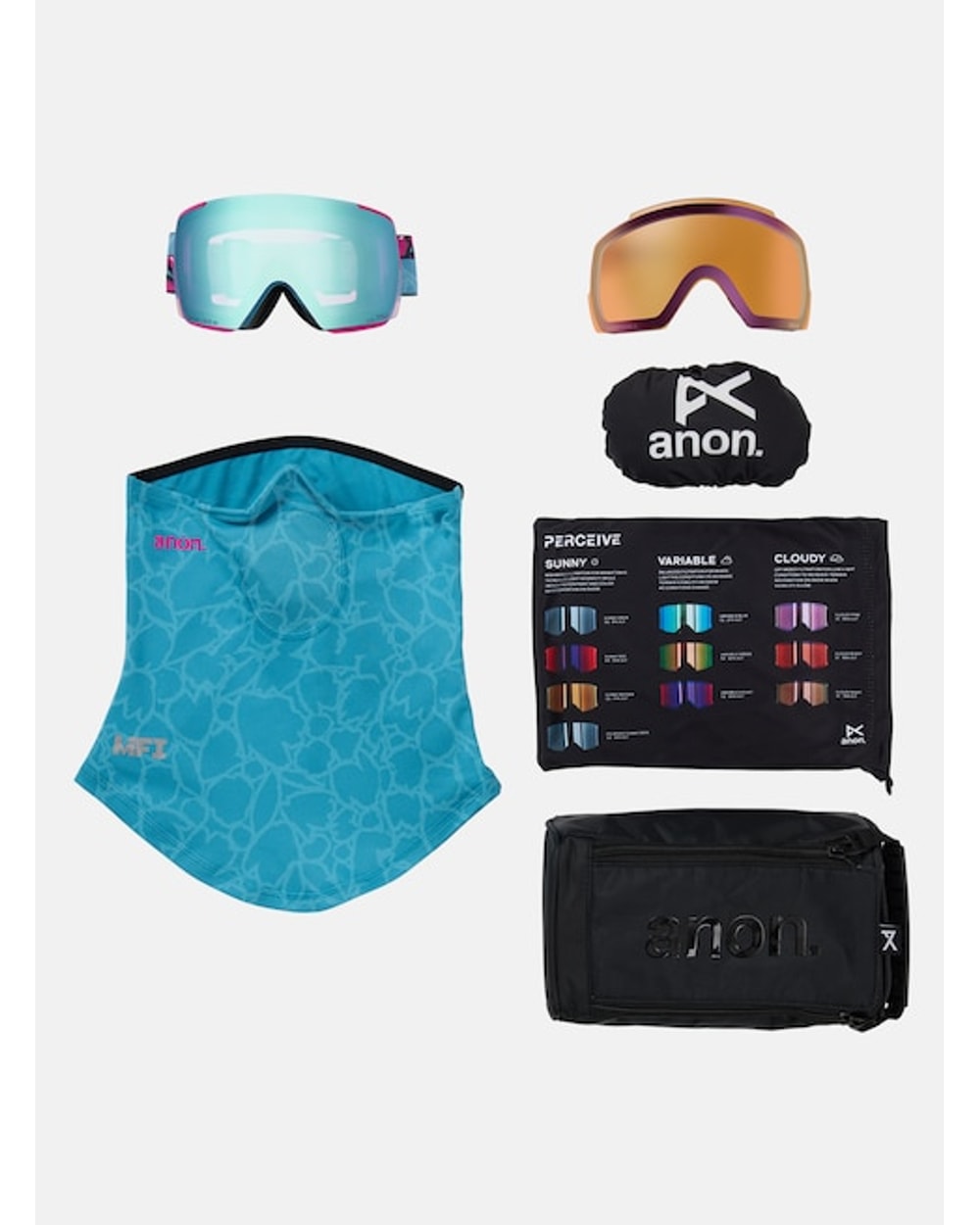 Anon M5S Goggles + Bonus Lens + MFI® Face Mask