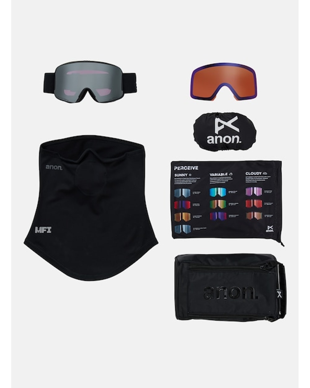 Anon M6 Goggles + Bonus Lens + MFI Face Mask
