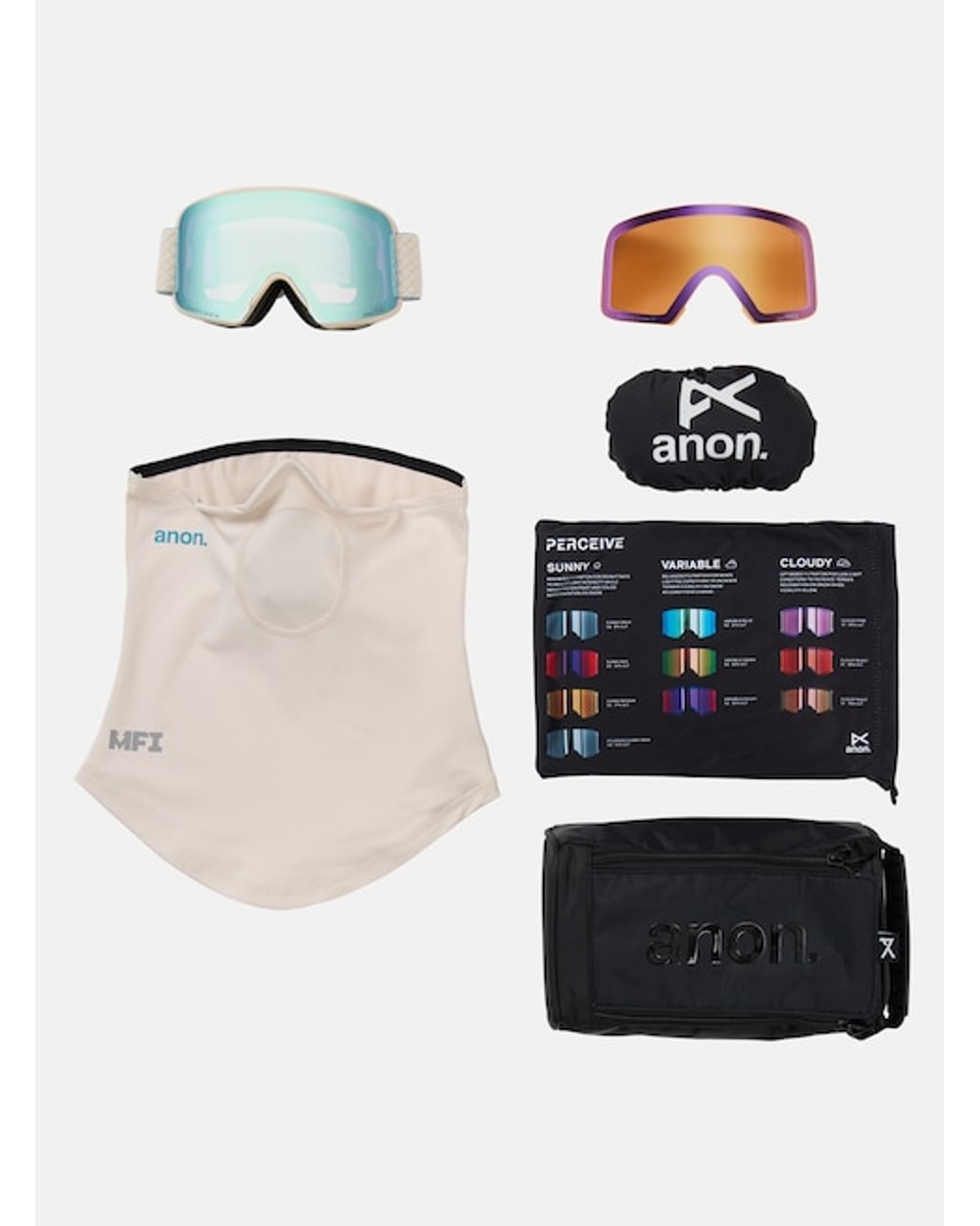 Anon M6 Goggles + Bonus Lens + MFI Face Mask