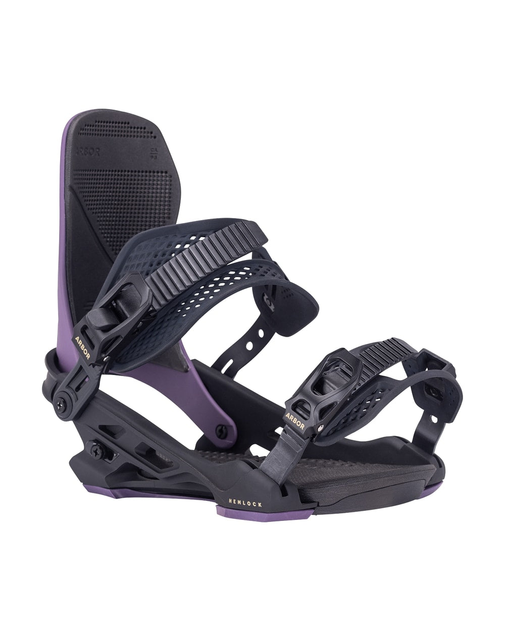 Arbor Hemlock Snowboard Binding - 2027 - EGGPLANT / BLACK, view 2