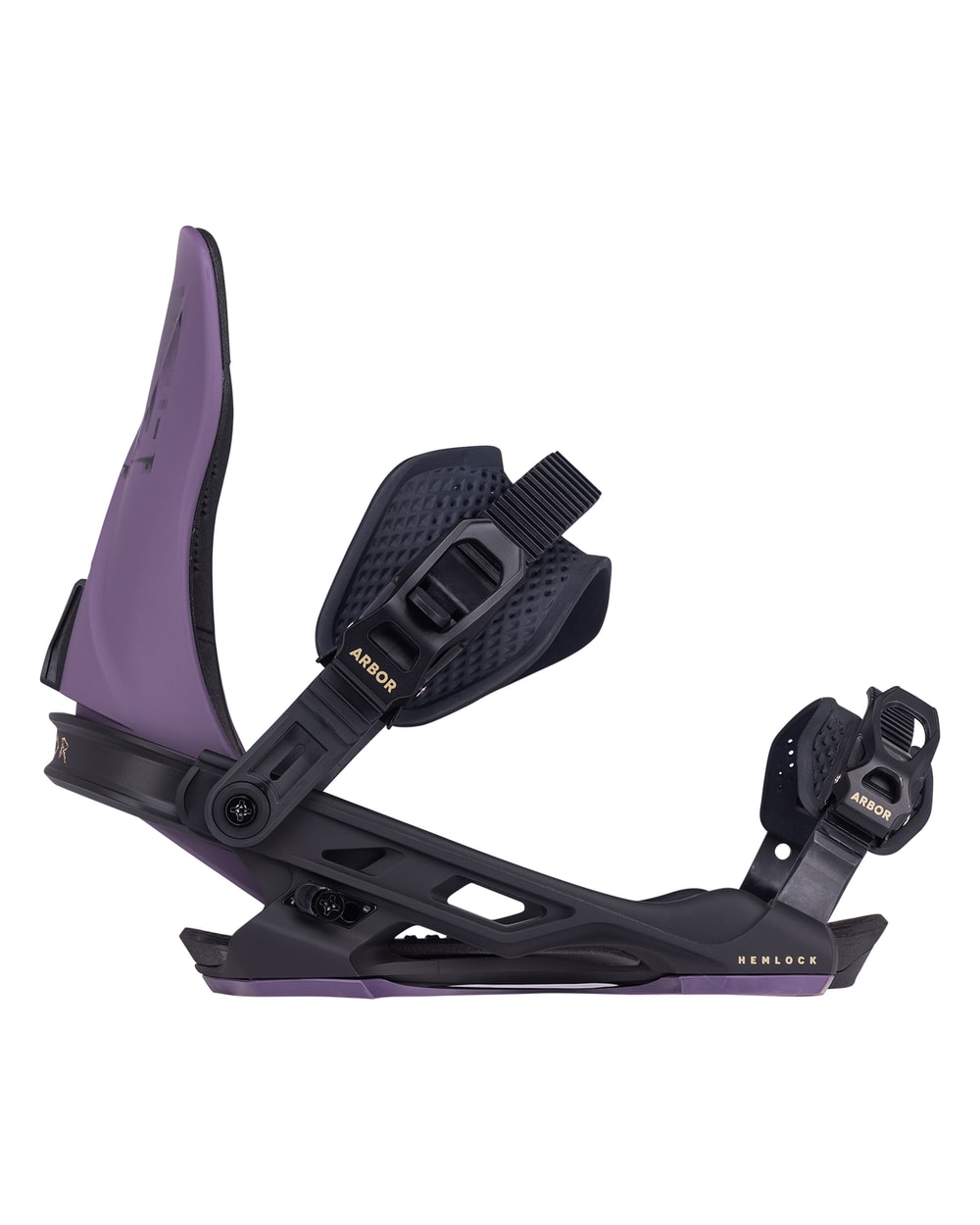 Arbor Hemlock Snowboard Binding - 2027 - EGGPLANT / BLACK, view 3