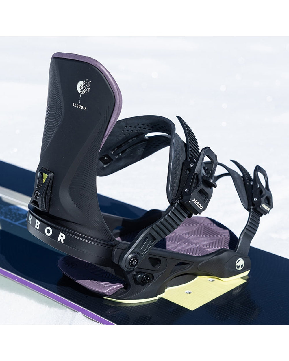 Arbor Women's Sequoia Snowboard Binding - 2027 - BLACK / PLUM, view 6