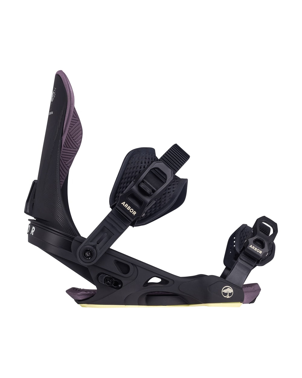 Arbor Women's Sequoia Snowboard Binding - 2027 - BLACK / PLUM, view 3