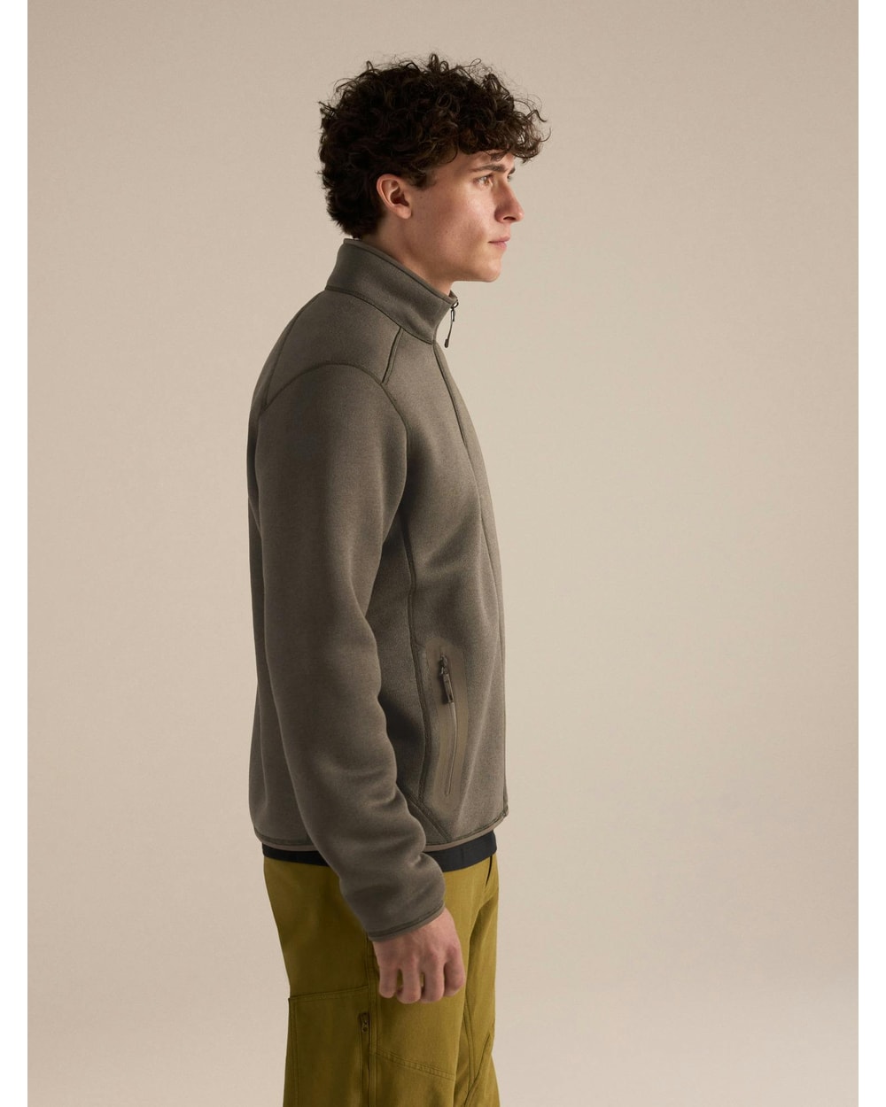 Arc'teryx Men's Covert Cardigan - Mongoose Heather - side