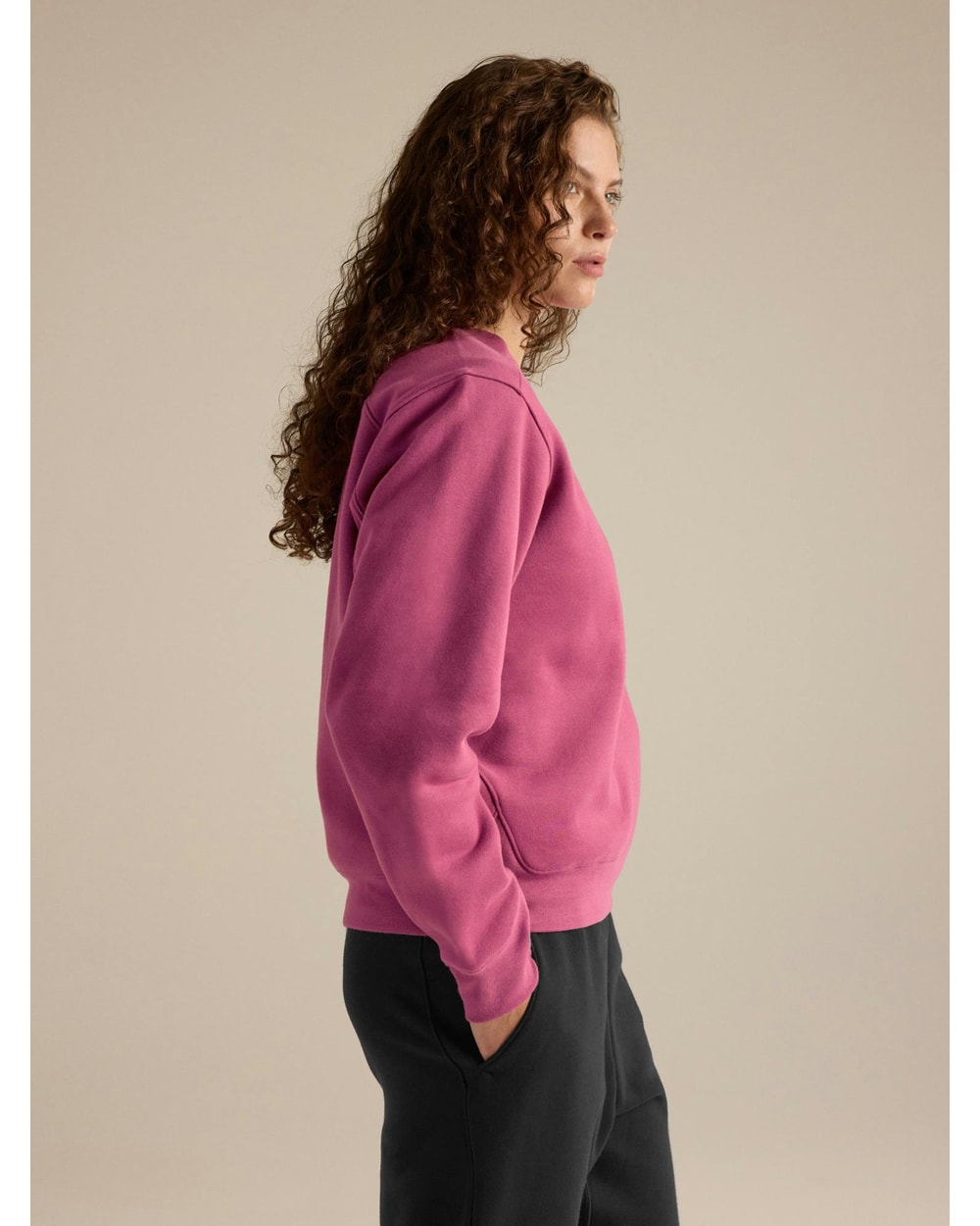 Arc'teryx Women's Emblem Fleece Crew - Lt Renegade - side