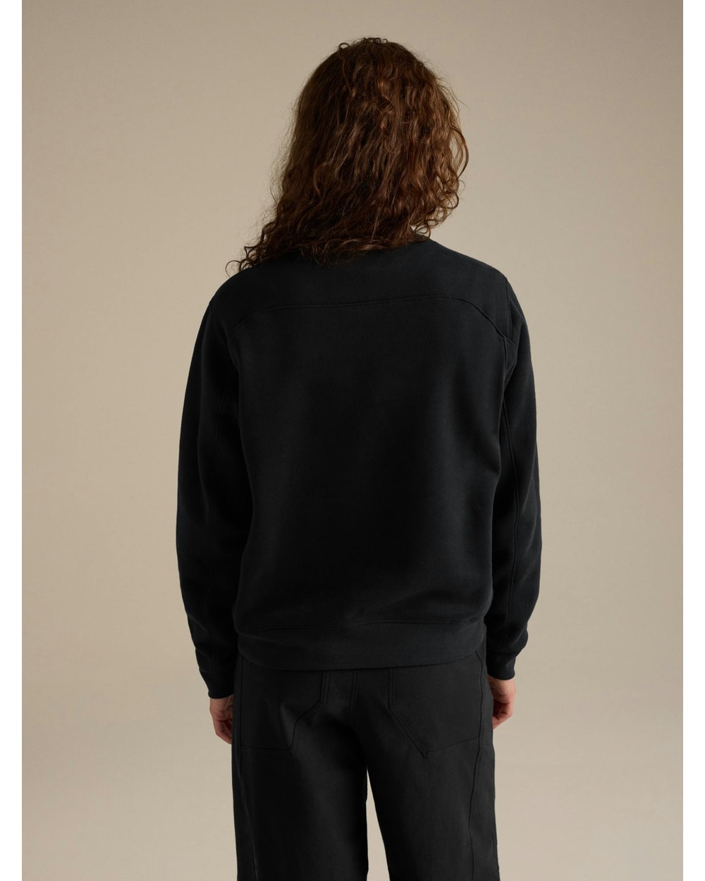 Arc'teryx Women's Emblem Fleece Crew - Black - back