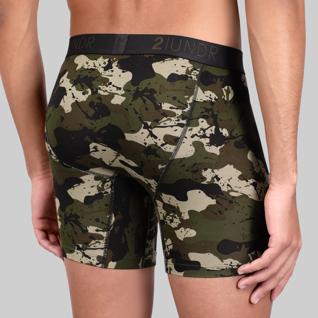 2UNDR Swing Shift Boxer Brief - Army