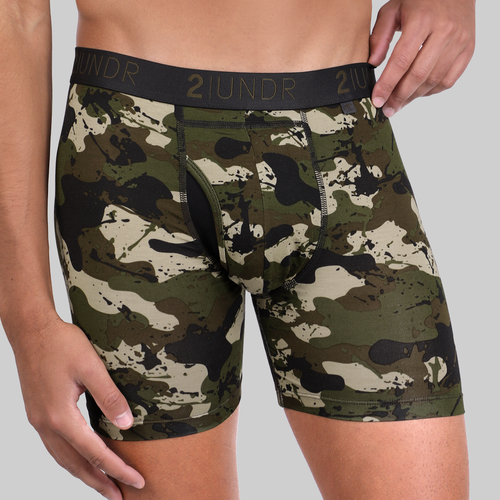 2UNDR Swing Shift Boxer Brief - Army