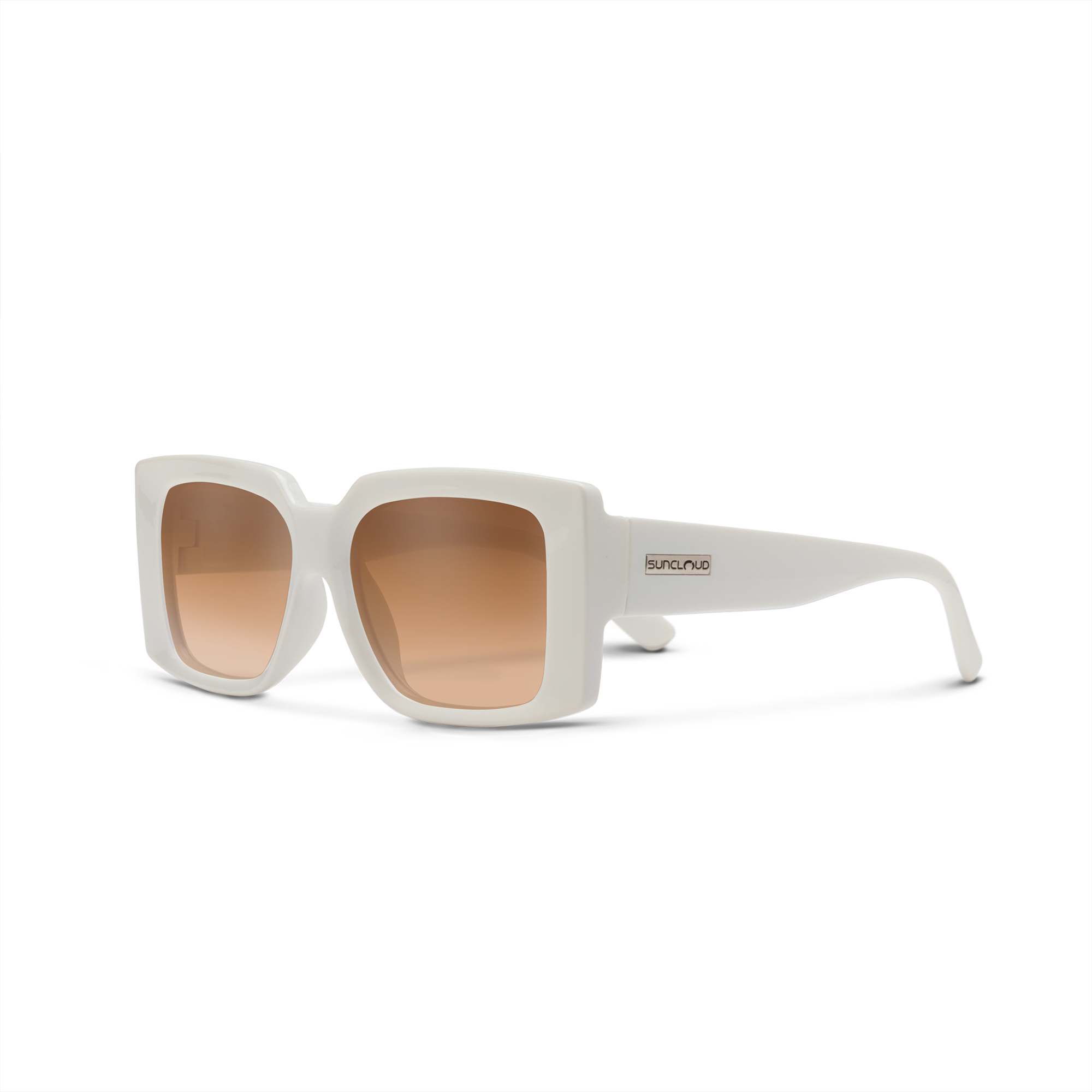 Suncloud Astoria Sunglasses - Ivory/Brown