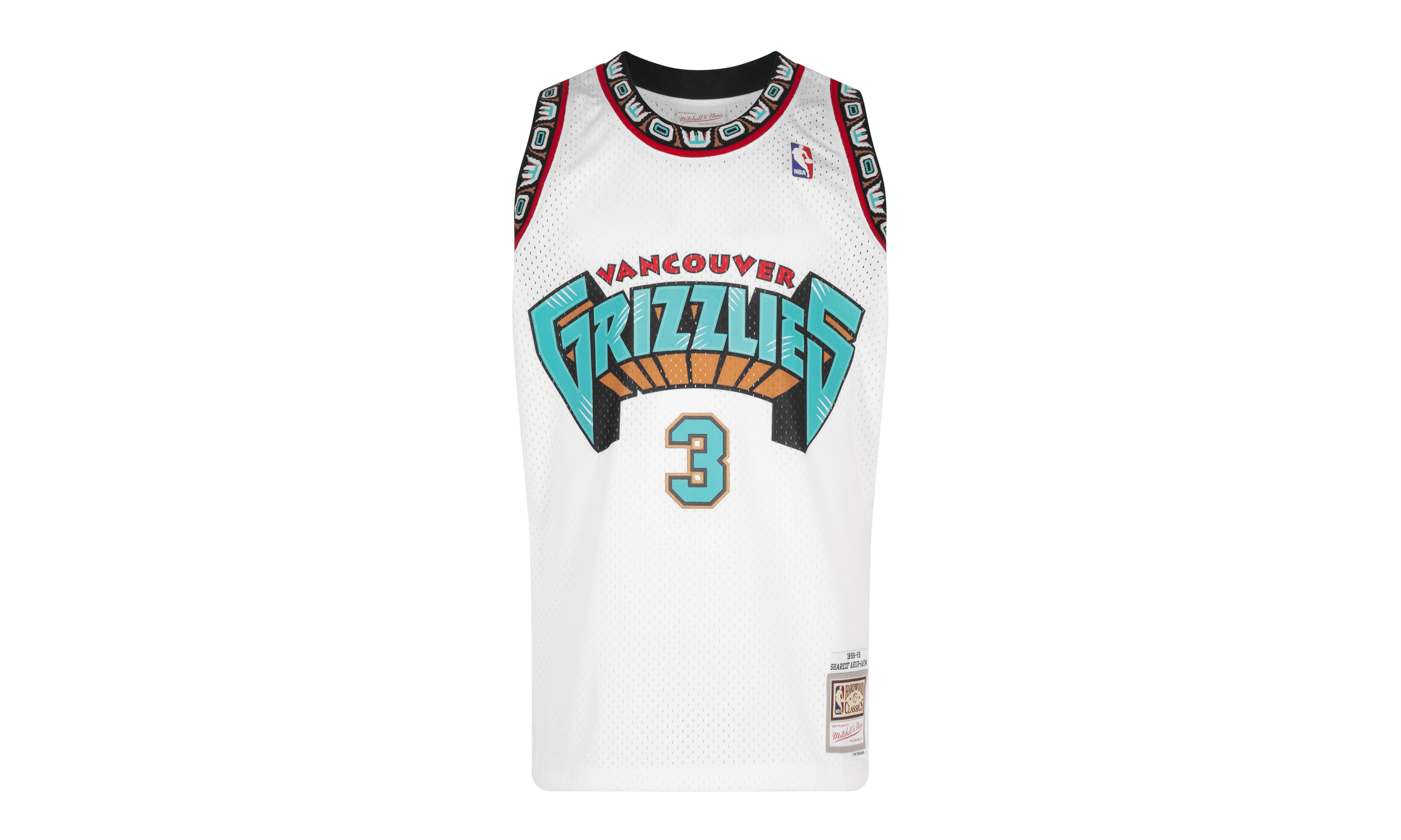 Mitchell & Ness Vancouver Grizzlies Shareef Abdur-Rahim 1998 Hardwood Classics Swingman Jersey