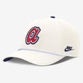 Nike Atlanta Braves Cooperstown Rise Adjustable Hat - Cream, front