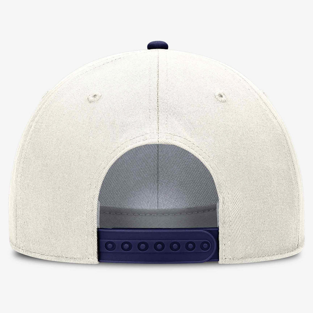 Nike Atlanta Braves Cooperstown Rise Adjustable Hat - Cream, back