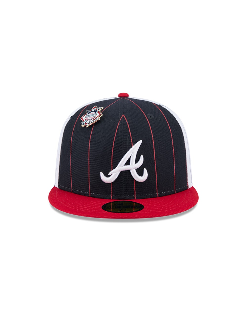 Atlanta Braves Pinstripe 59FIFTY Fitted Hat