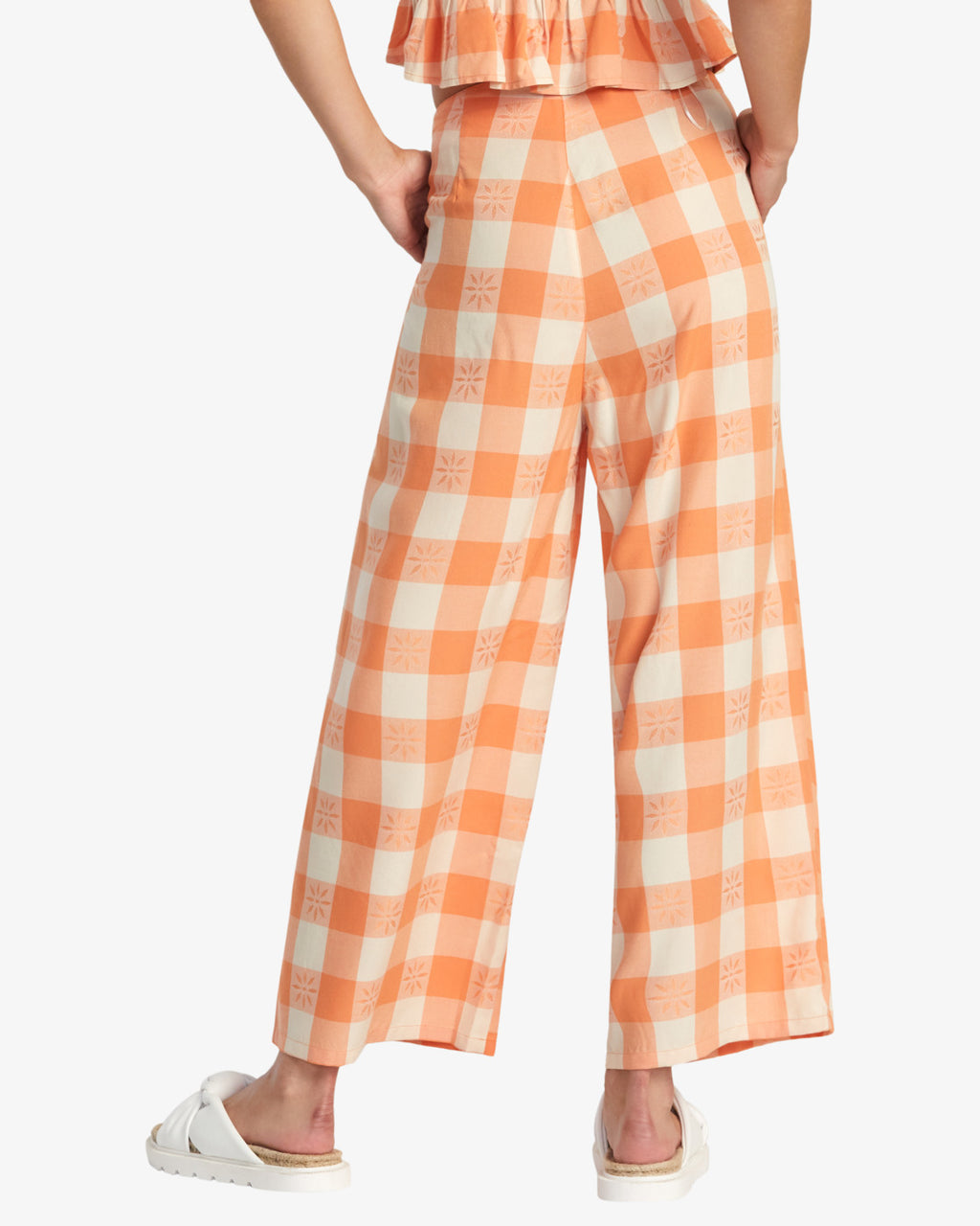 RVCA Women's Callum Wide Leg Pant - back on model