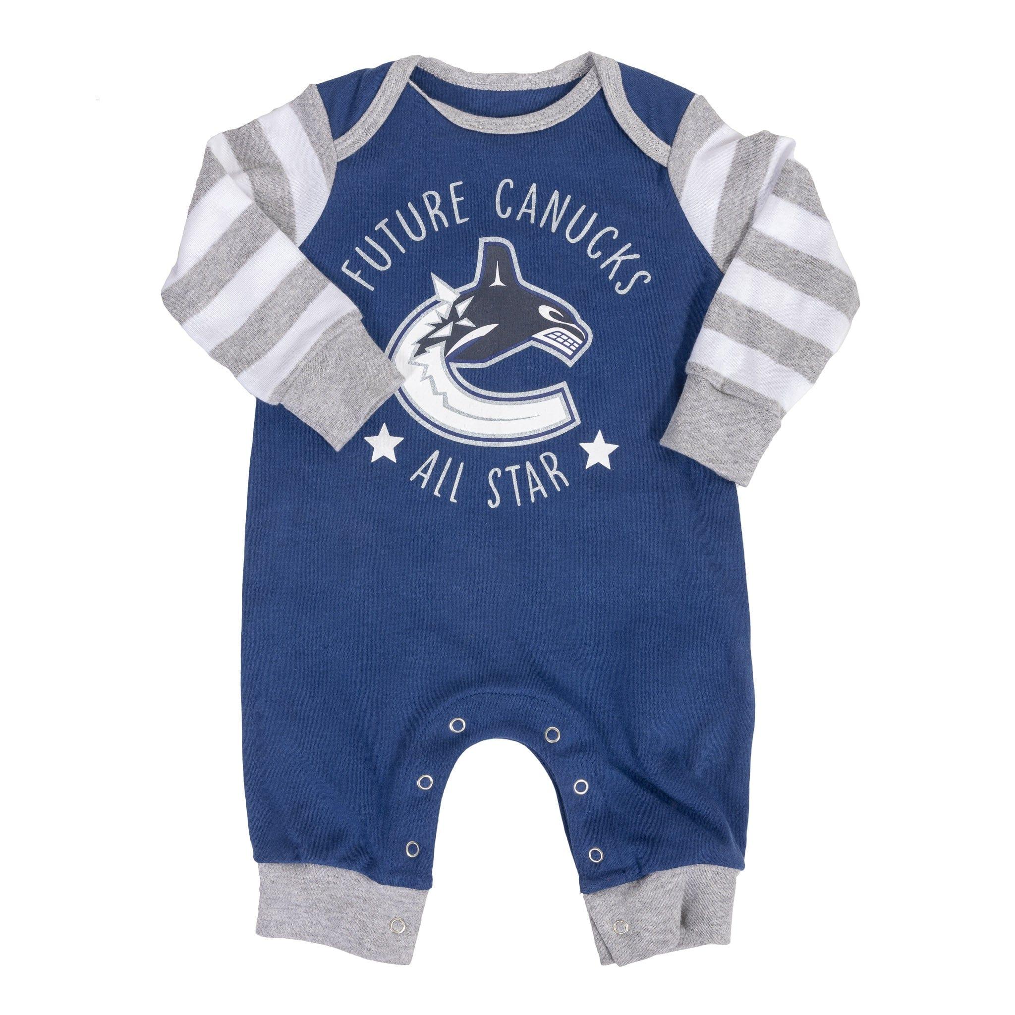 Outerstuff Vancouver Canucks NHL Raglan Zip Coverall Infant