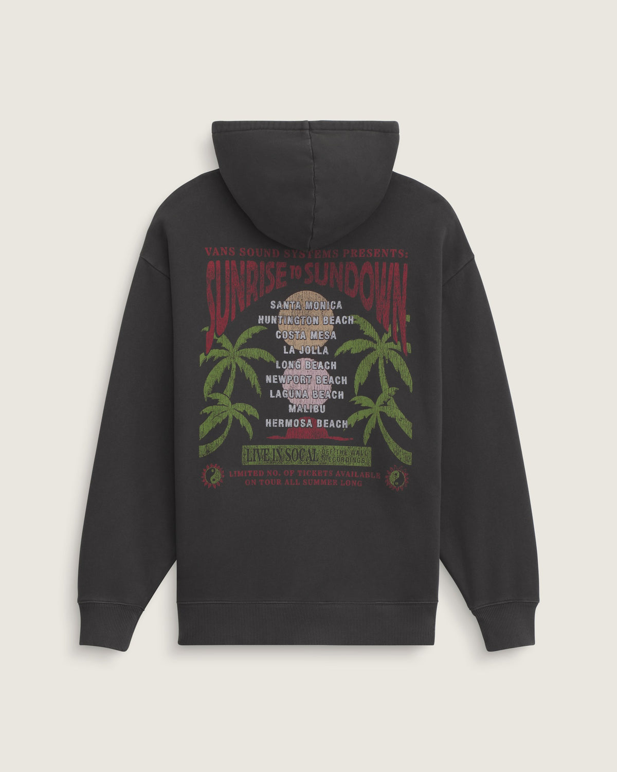 Vans Women's Summer Sets Pullover Hoodie - Faded Black back