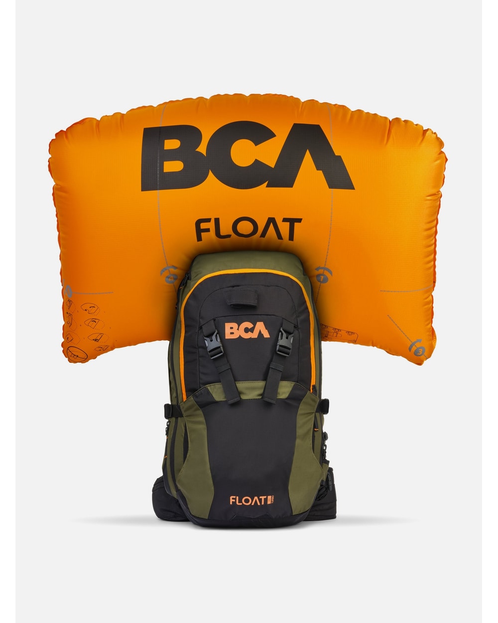 Backcountry Access Float 25 Turbo Avalanche Airbag 2.0 - airbag deployed