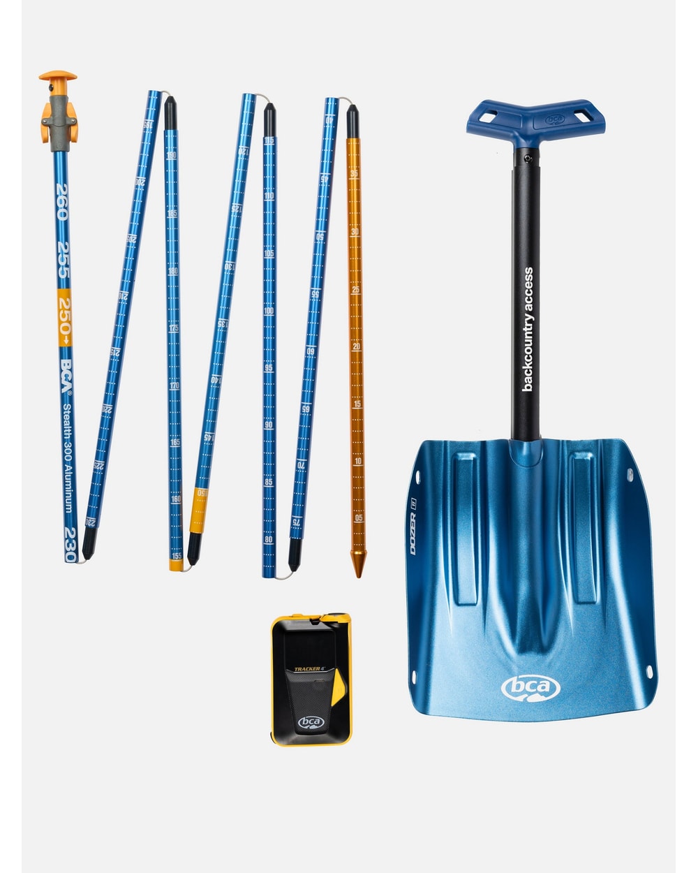 Backcountry Access Tracker 4 Avalanche Rescue Package - kit contents