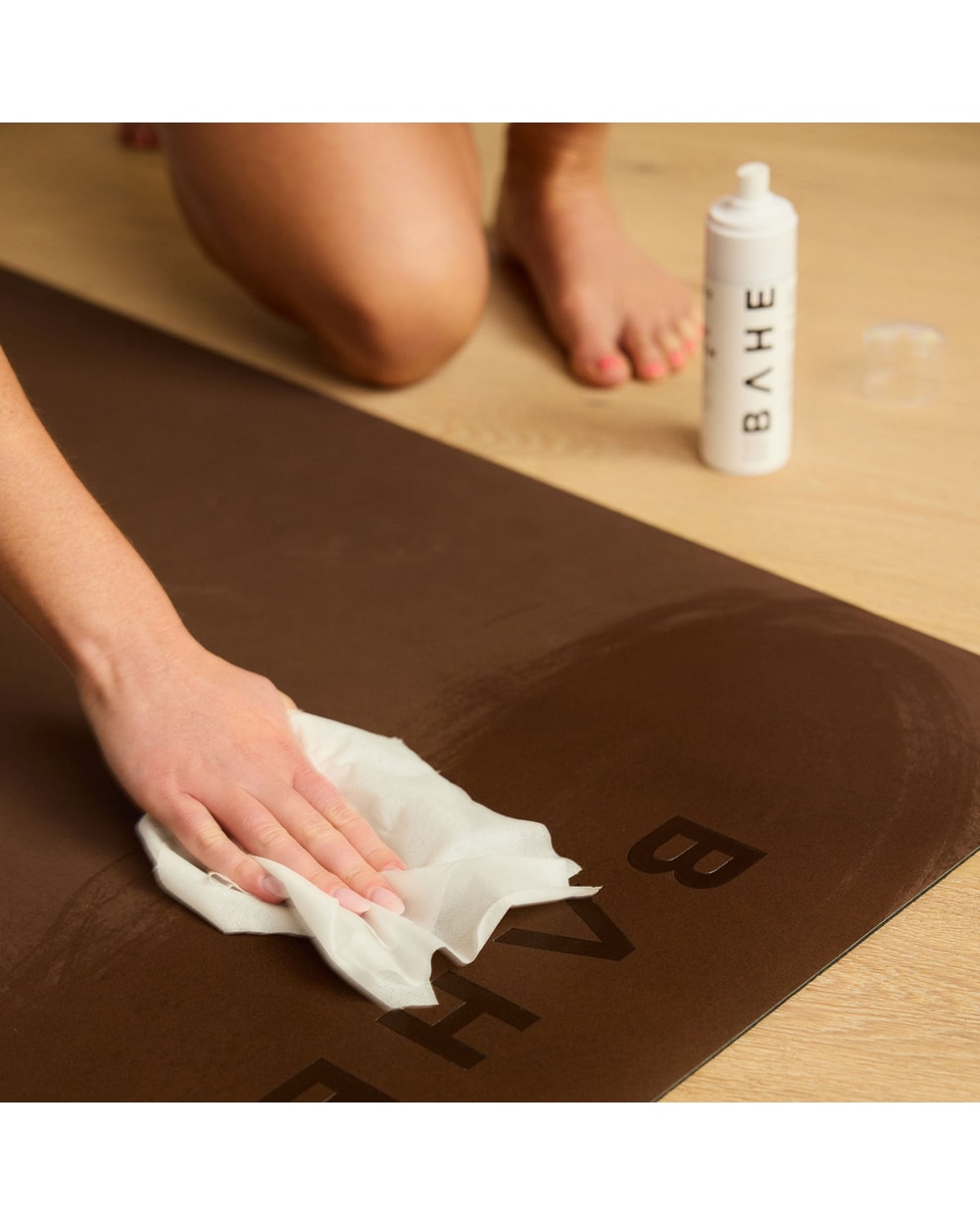 Bahe Mat Wash 150ml in use